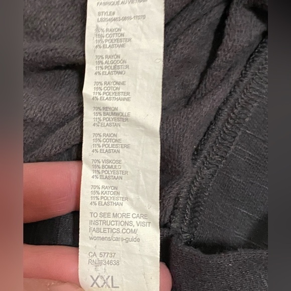 Luna Long-Sleeve Grey Pullover size XXL - Picture 7 of 11